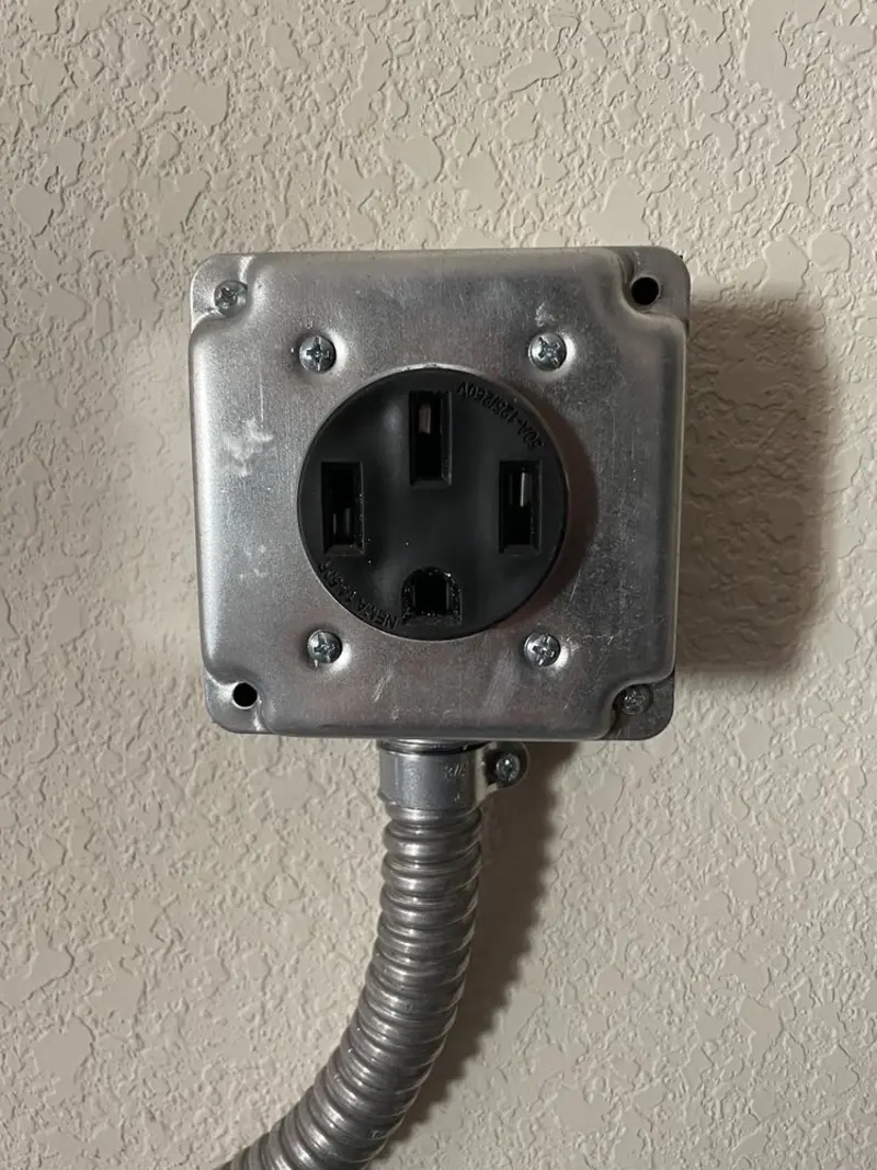 NEMA 14-50 outlet installed for Smart Home Electrical in Edgefield